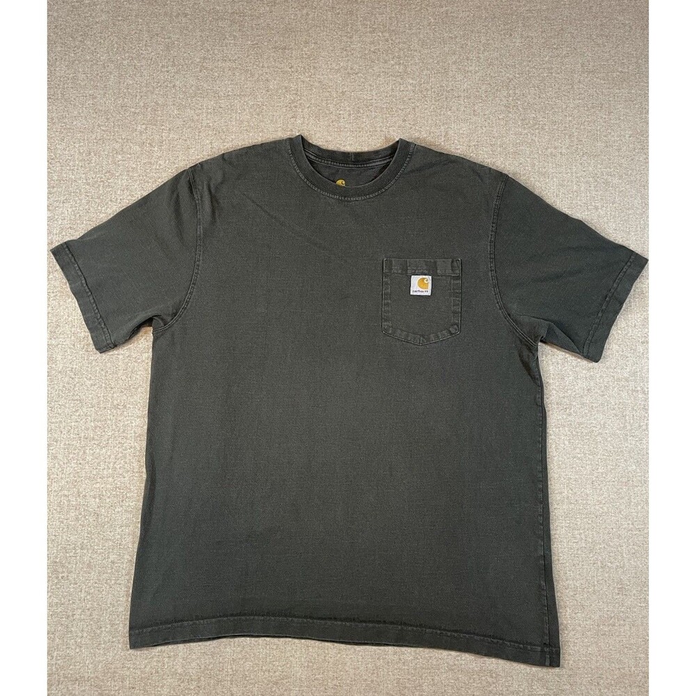 Carhartt Pocket Short Sleeve T- Shirt Mens Size L Large Original Fit Green